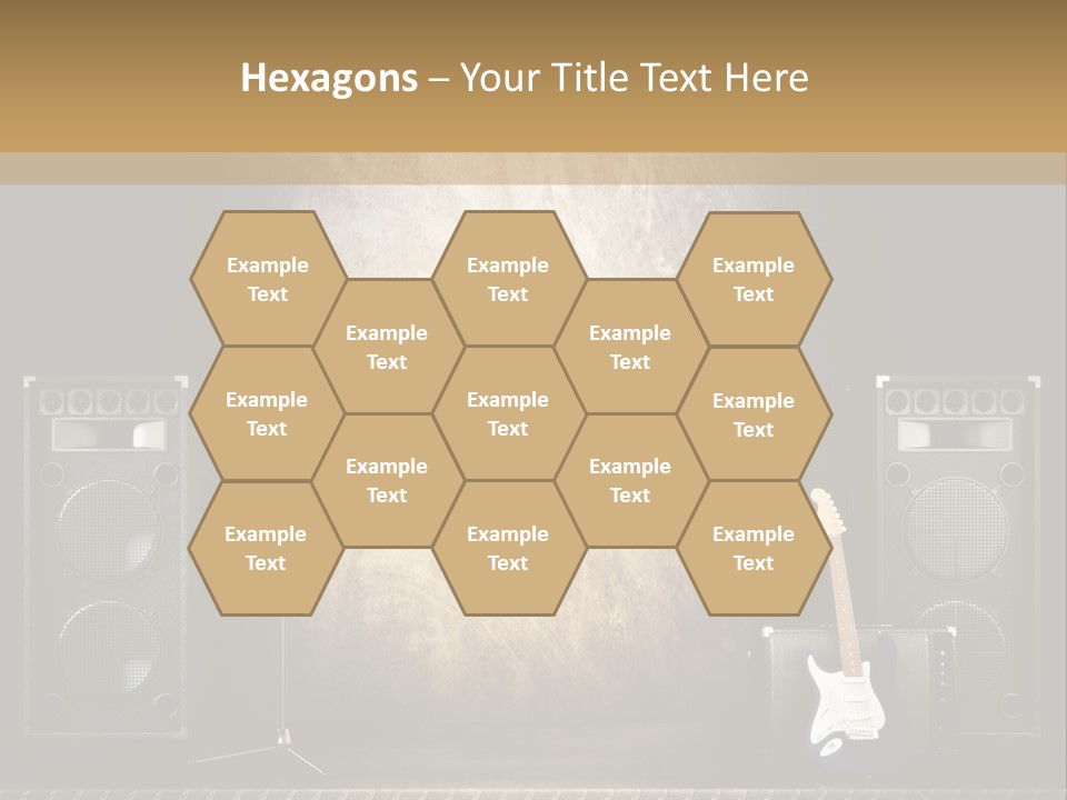 Spot Light Musician Instrumental PowerPoint Template