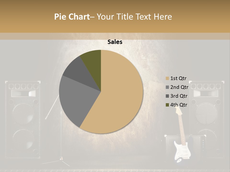 Spot Light Musician Instrumental PowerPoint Template