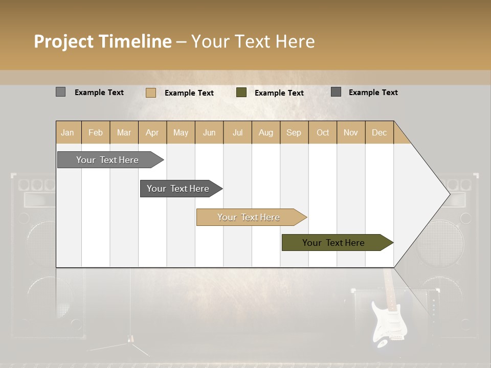 Spot Light Musician Instrumental PowerPoint Template