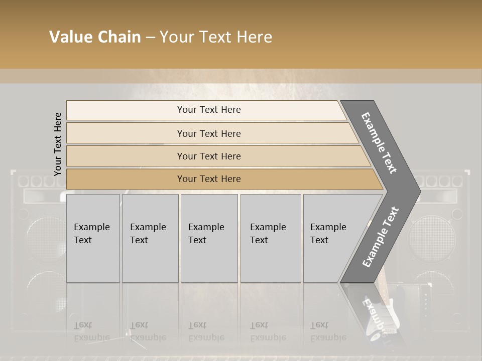 Spot Light Musician Instrumental PowerPoint Template