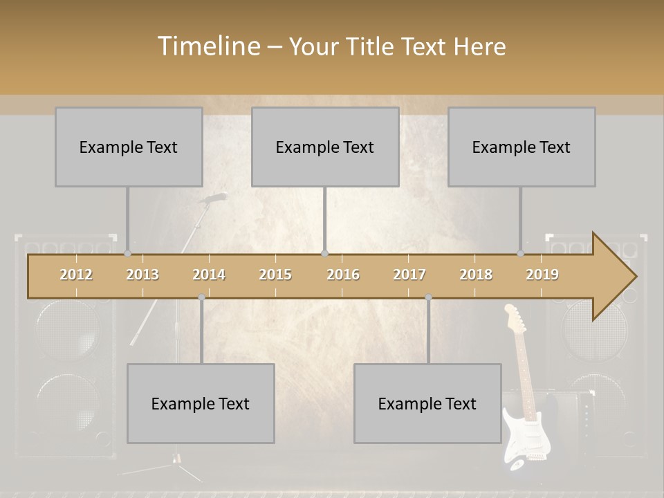 Spot Light Musician Instrumental PowerPoint Template
