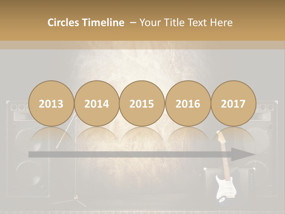 Spot Light Musician Instrumental PowerPoint Template