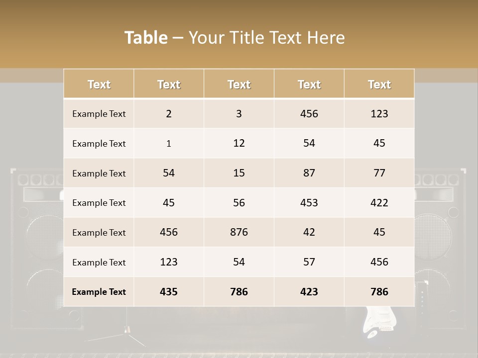 Spot Light Musician Instrumental PowerPoint Template