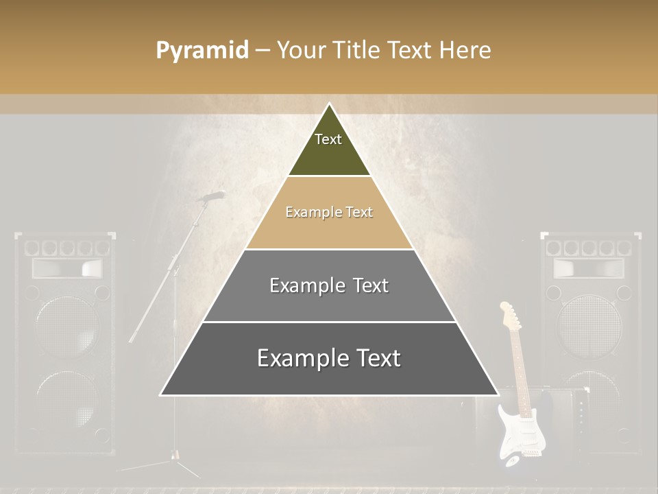 Spot Light Musician Instrumental PowerPoint Template