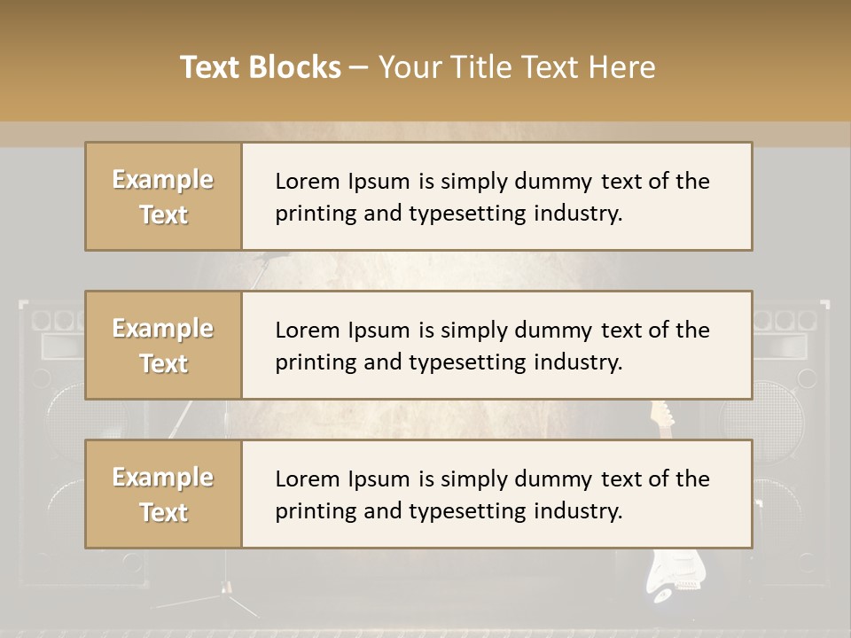 Spot Light Musician Instrumental PowerPoint Template