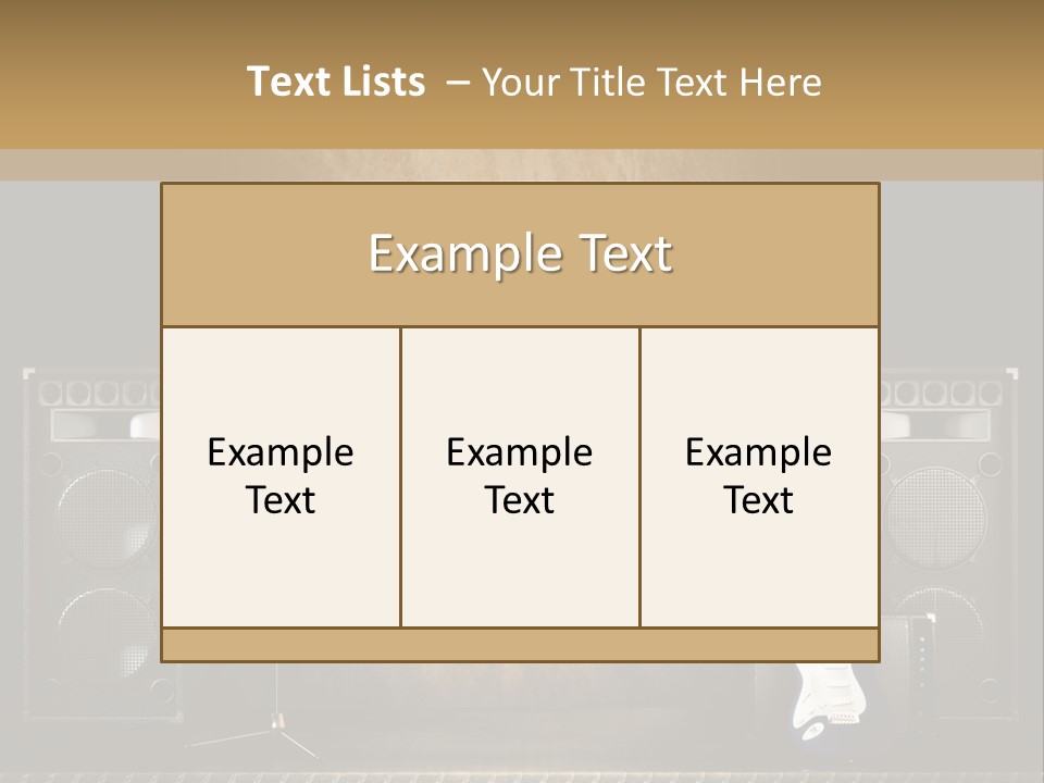 Spot Light Musician Instrumental PowerPoint Template