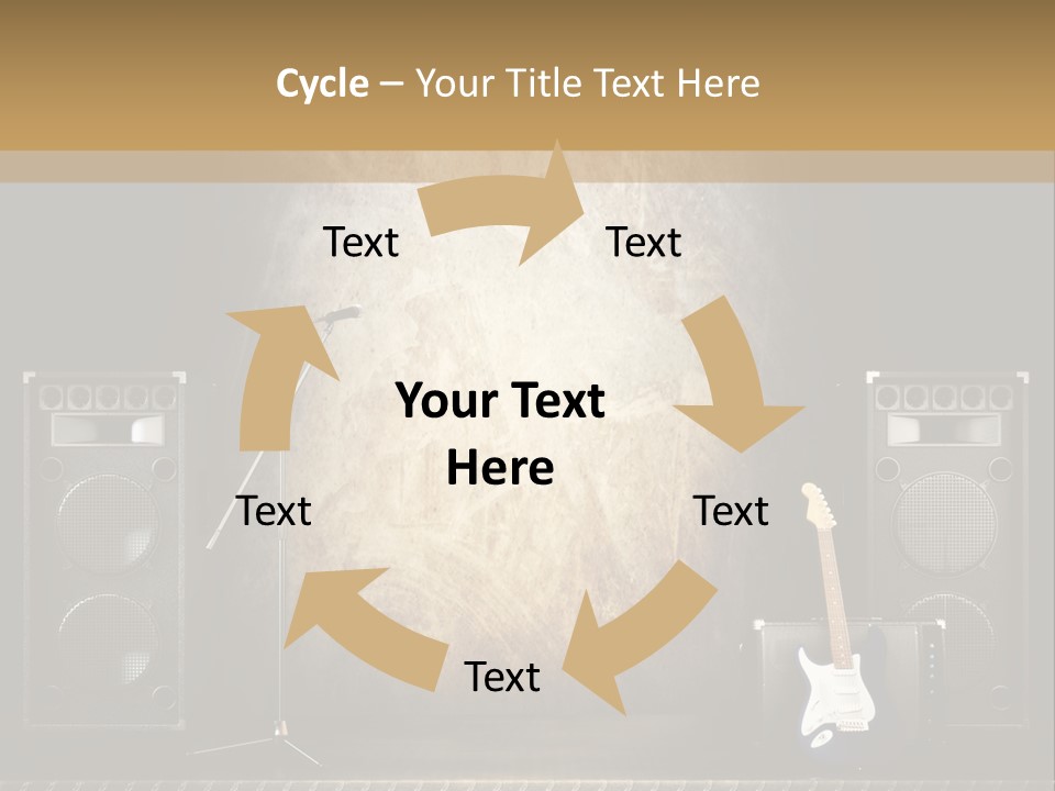 Spot Light Musician Instrumental PowerPoint Template
