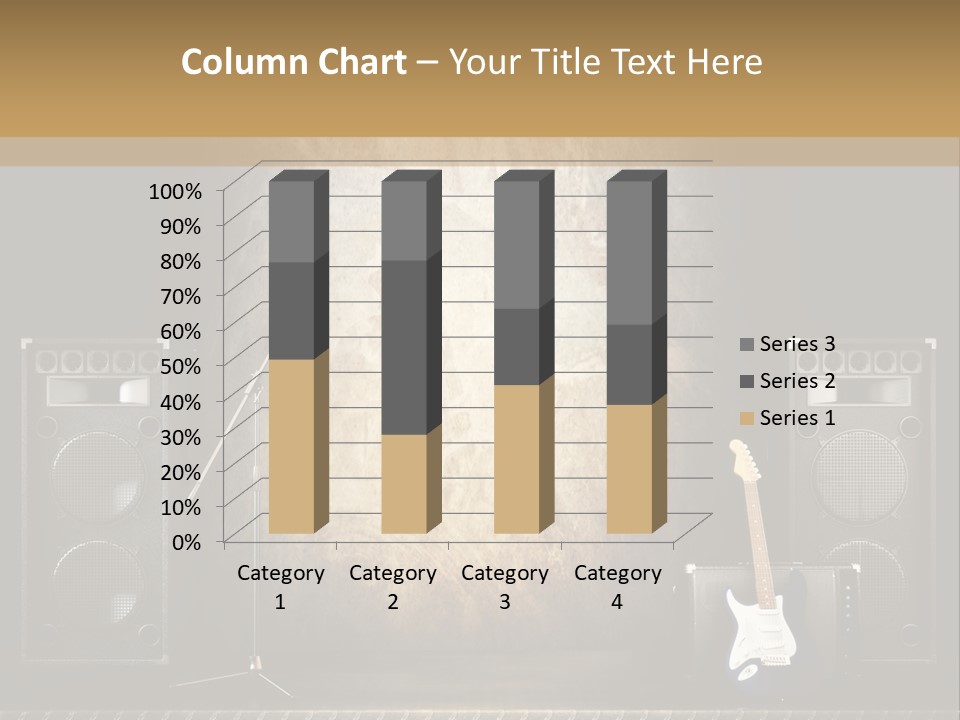 Spot Light Musician Instrumental PowerPoint Template