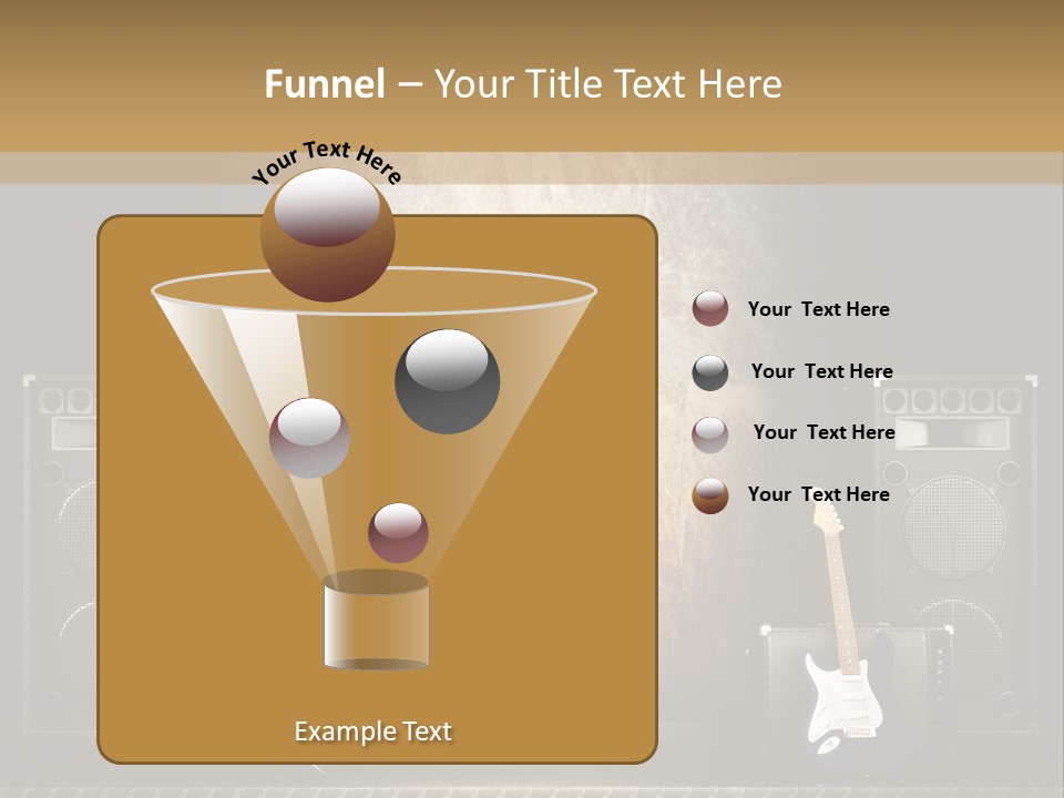 Spot Light Musician Instrumental PowerPoint Template