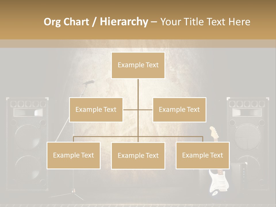 Spot Light Musician Instrumental PowerPoint Template