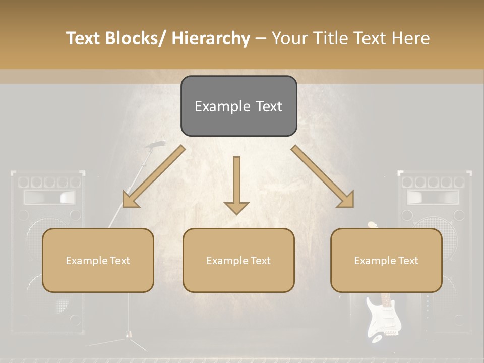 Spot Light Musician Instrumental PowerPoint Template