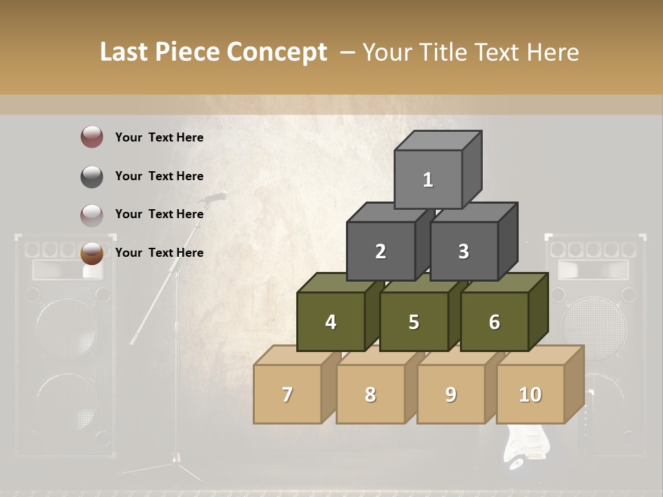 Spot Light Musician Instrumental PowerPoint Template