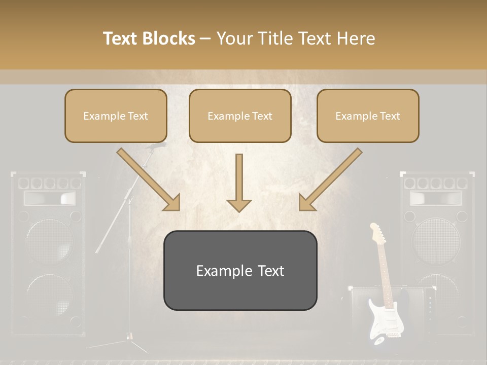 Spot Light Musician Instrumental PowerPoint Template