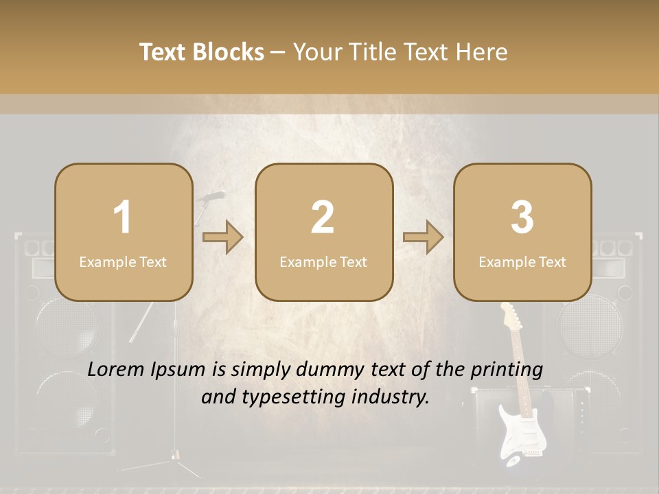 Spot Light Musician Instrumental PowerPoint Template
