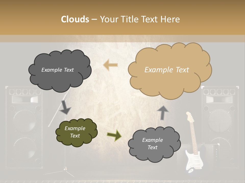 Spot Light Musician Instrumental PowerPoint Template