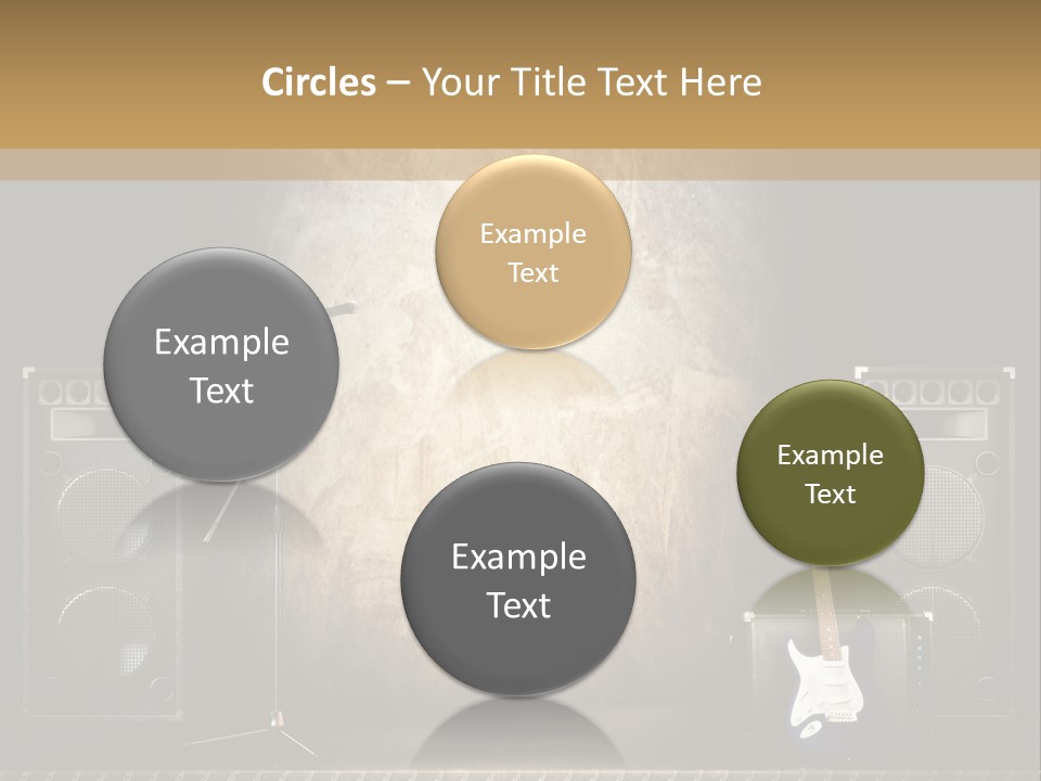 Spot Light Musician Instrumental PowerPoint Template