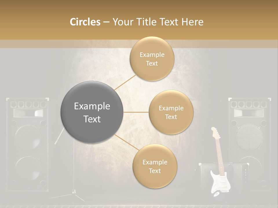 Spot Light Musician Instrumental PowerPoint Template