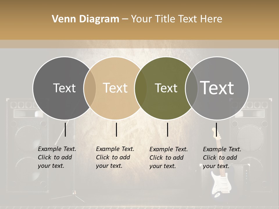 Spot Light Musician Instrumental PowerPoint Template