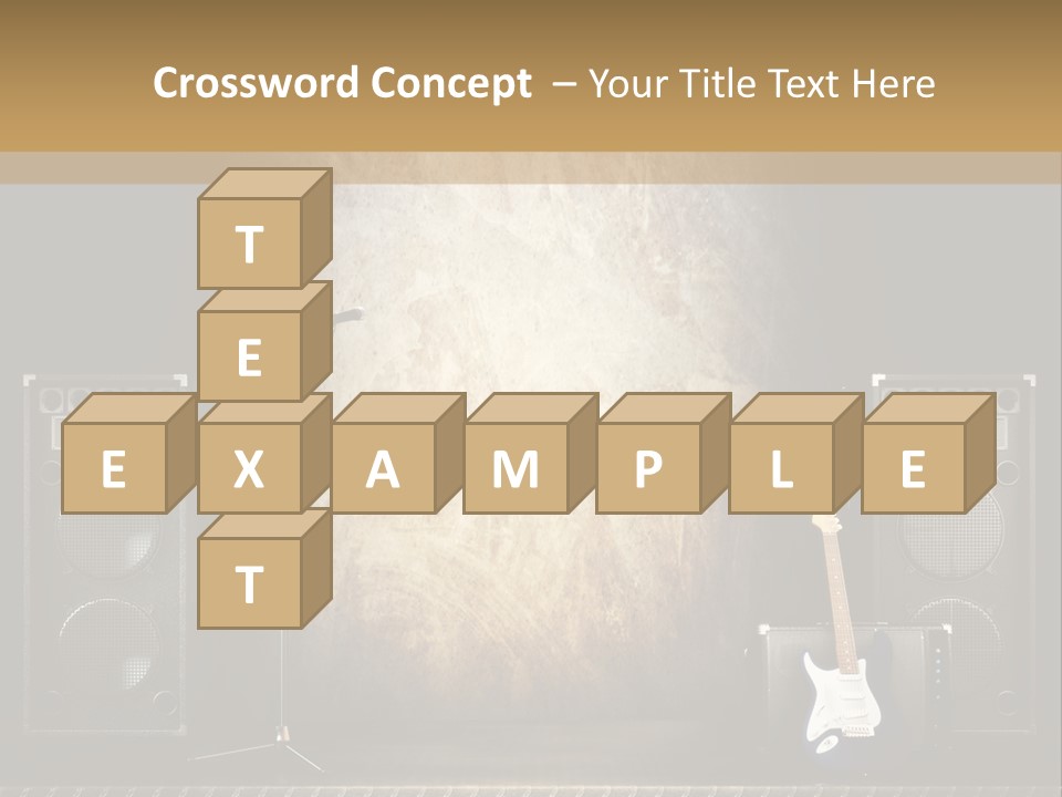 Spot Light Musician Instrumental PowerPoint Template