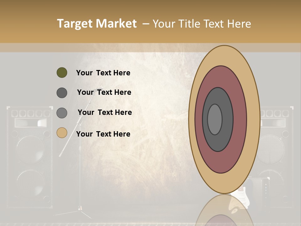 Spot Light Musician Instrumental PowerPoint Template