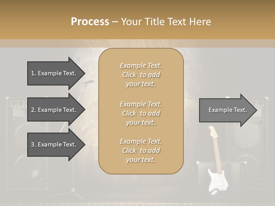 Spot Light Musician Instrumental PowerPoint Template