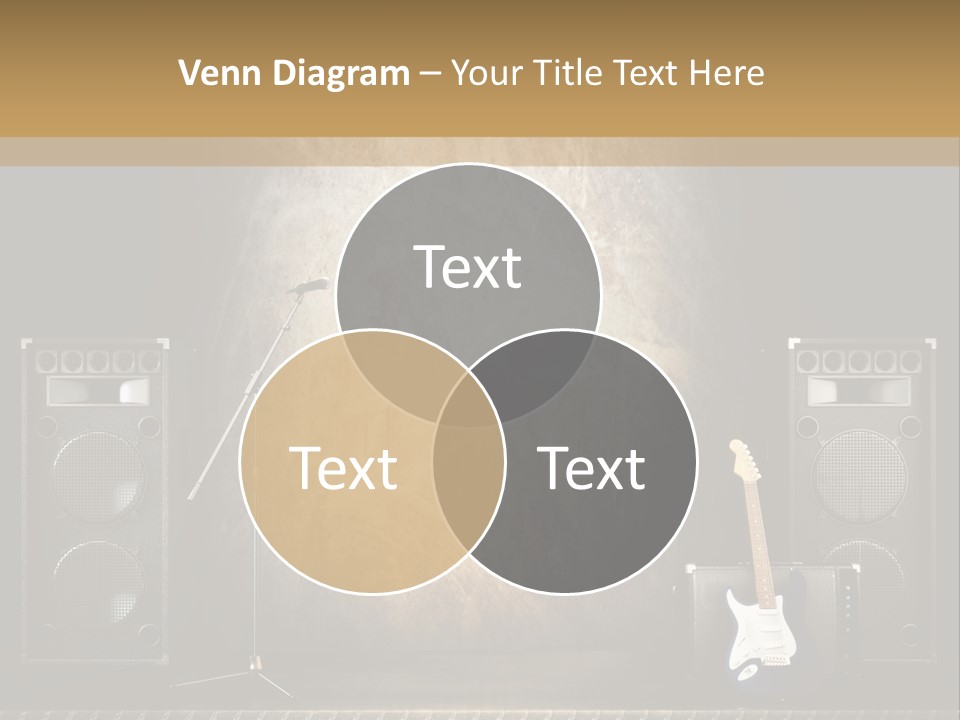 Spot Light Musician Instrumental PowerPoint Template