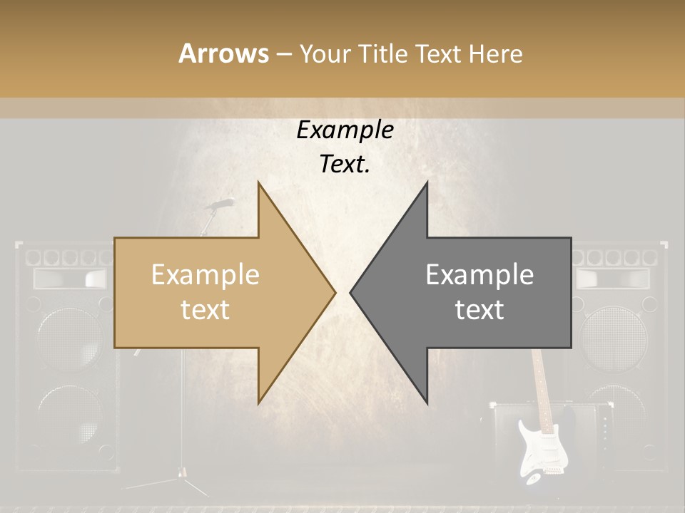 Spot Light Musician Instrumental PowerPoint Template