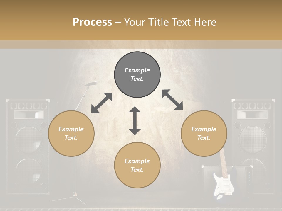 Spot Light Musician Instrumental PowerPoint Template