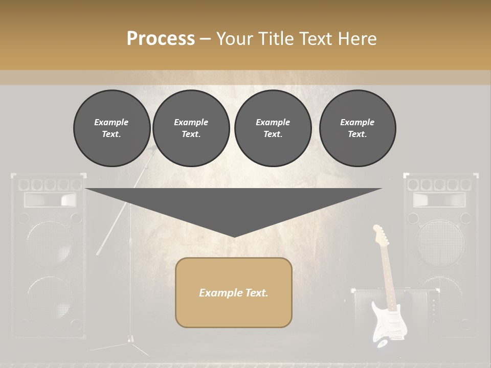 Spot Light Musician Instrumental PowerPoint Template