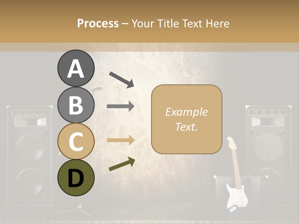 Spot Light Musician Instrumental PowerPoint Template