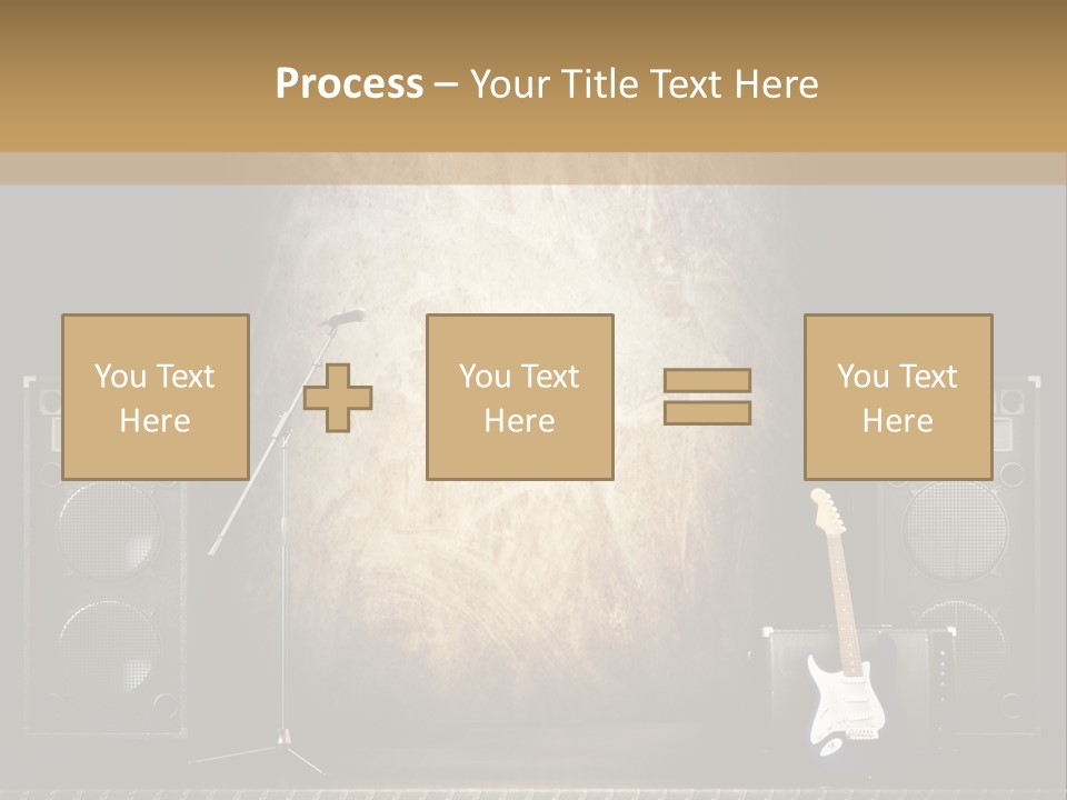 Spot Light Musician Instrumental PowerPoint Template