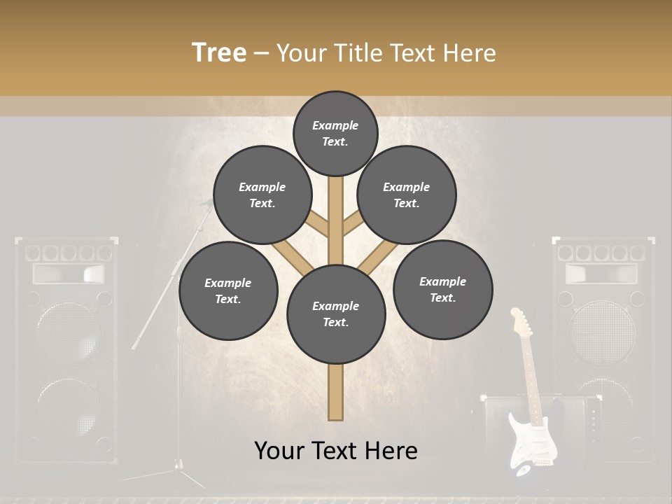 Spot Light Musician Instrumental PowerPoint Template