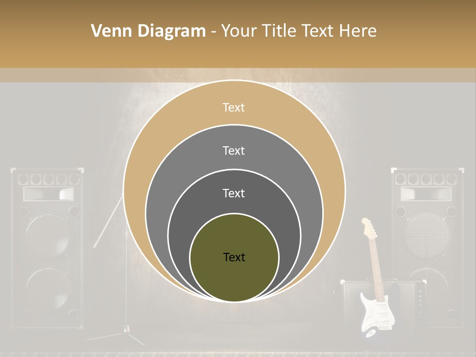 Spot Light Musician Instrumental PowerPoint Template