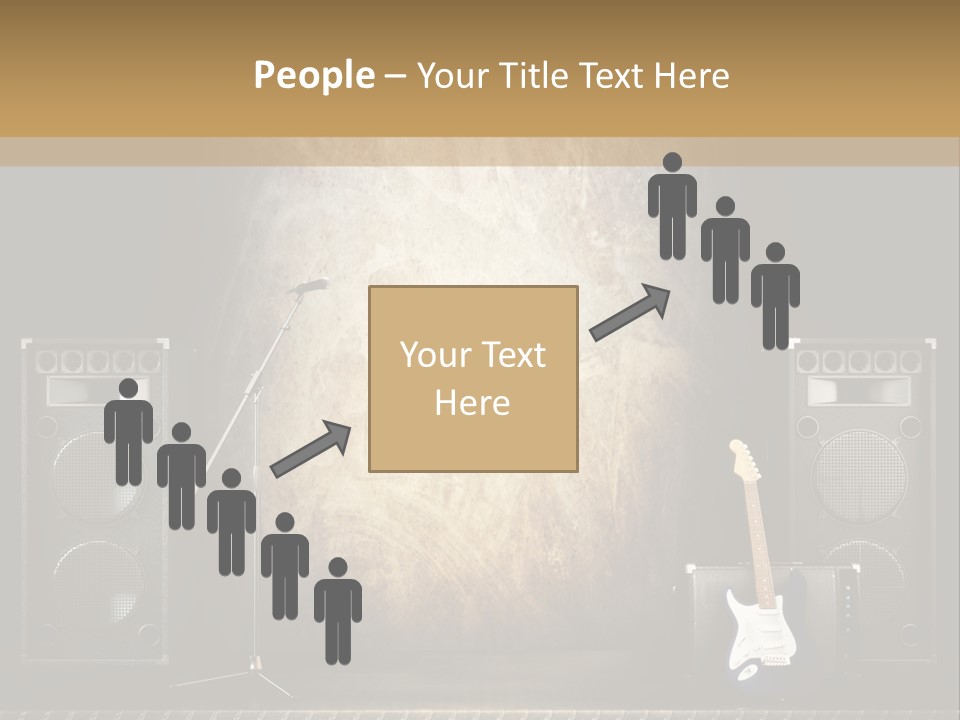 Spot Light Musician Instrumental PowerPoint Template