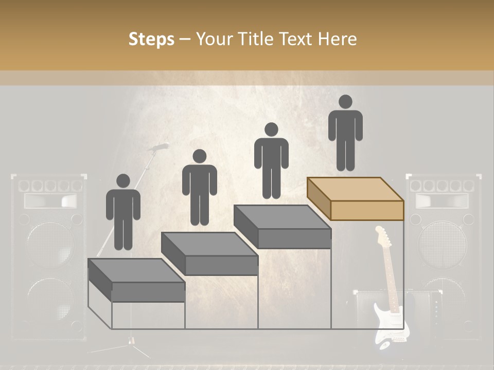 Spot Light Musician Instrumental PowerPoint Template