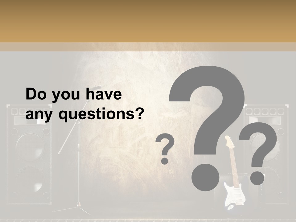 Spot Light Musician Instrumental PowerPoint Template