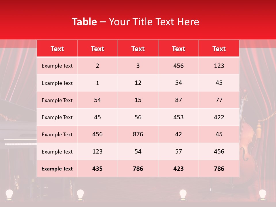 Production Culture Instruments PowerPoint Template