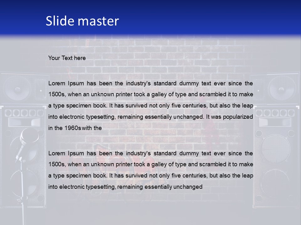 Concert Techno Advertisement PowerPoint Template