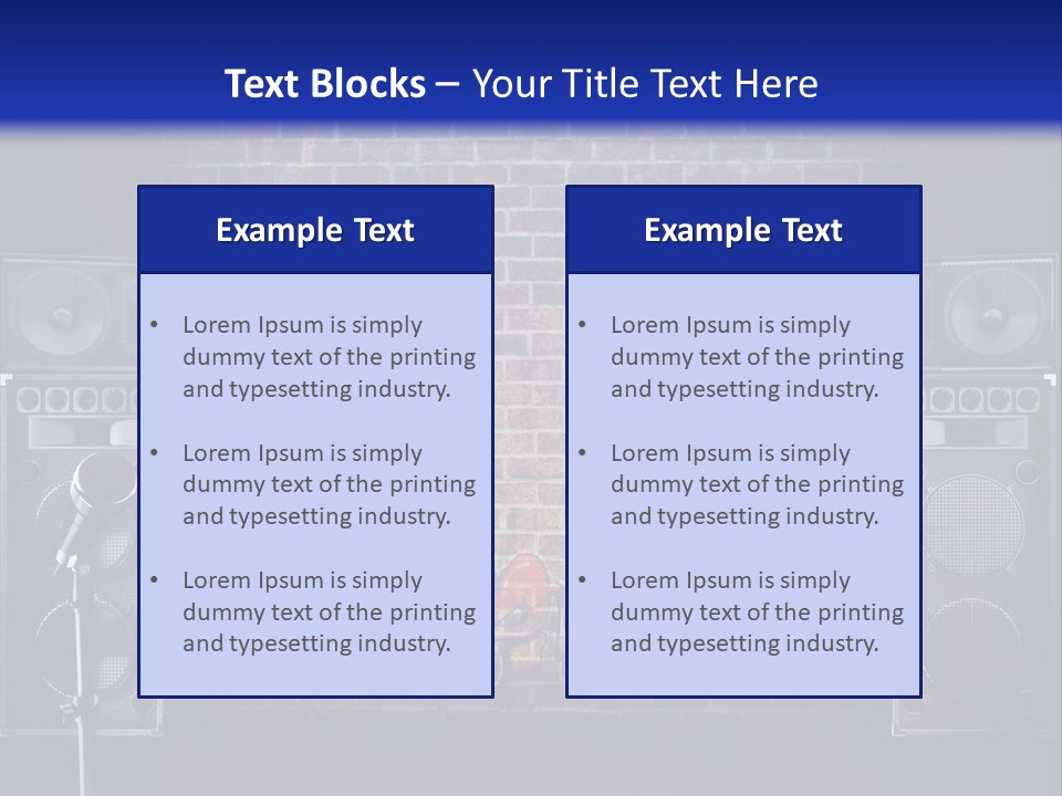 Concert Techno Advertisement PowerPoint Template