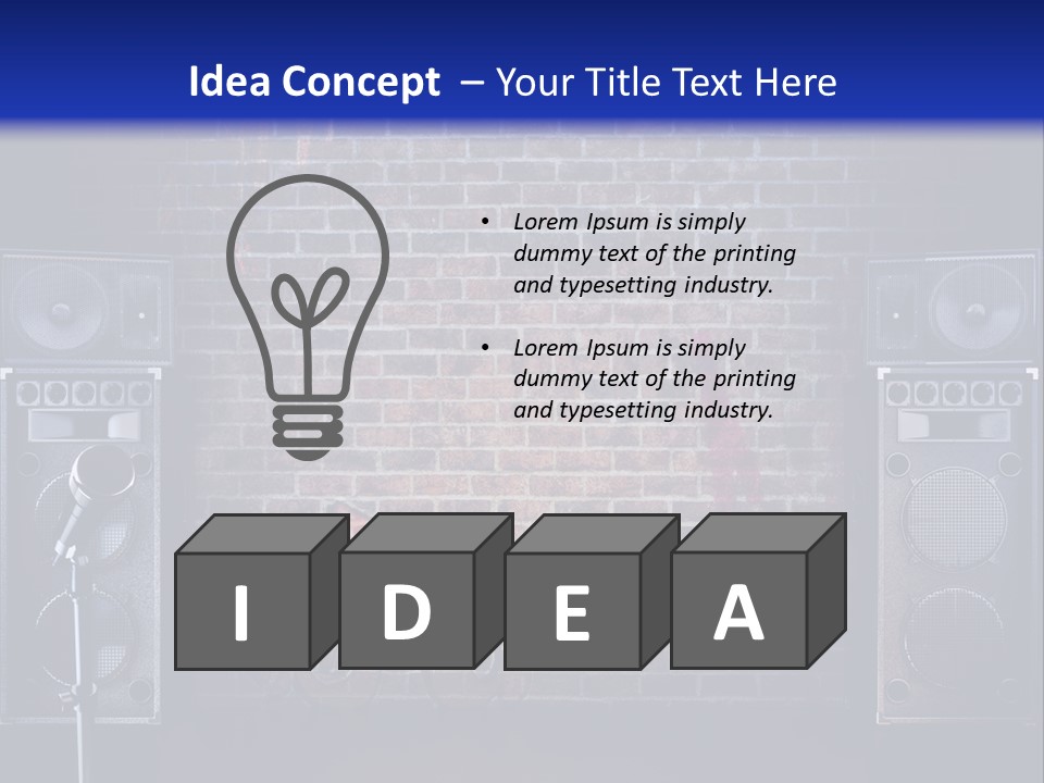 Concert Techno Advertisement PowerPoint Template