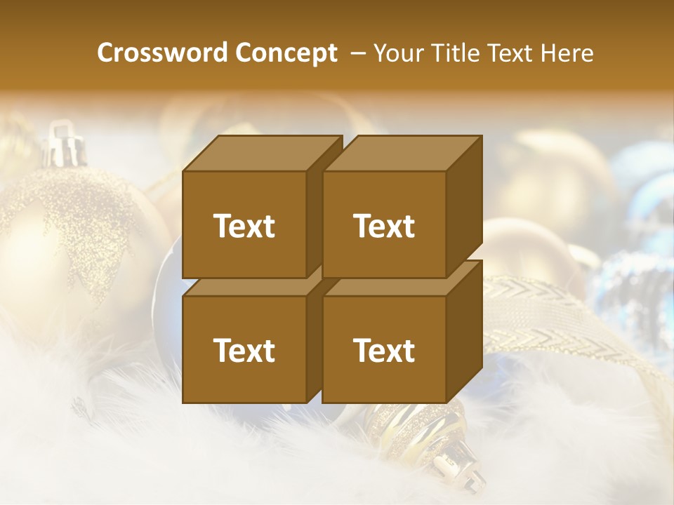 Closeup Ornate Glass PowerPoint Template