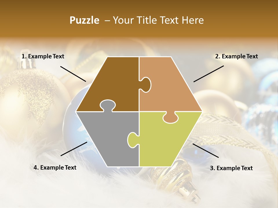 Closeup Ornate Glass PowerPoint Template