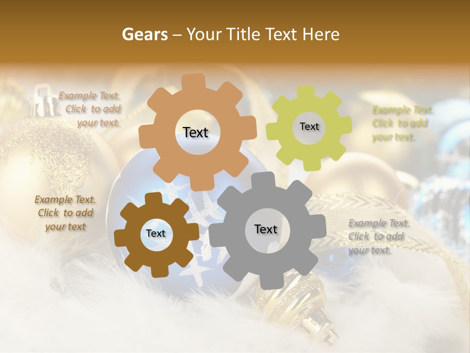 Closeup Ornate Glass PowerPoint Template