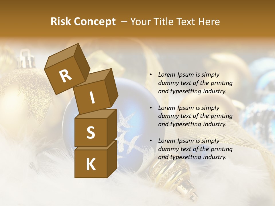 Closeup Ornate Glass PowerPoint Template