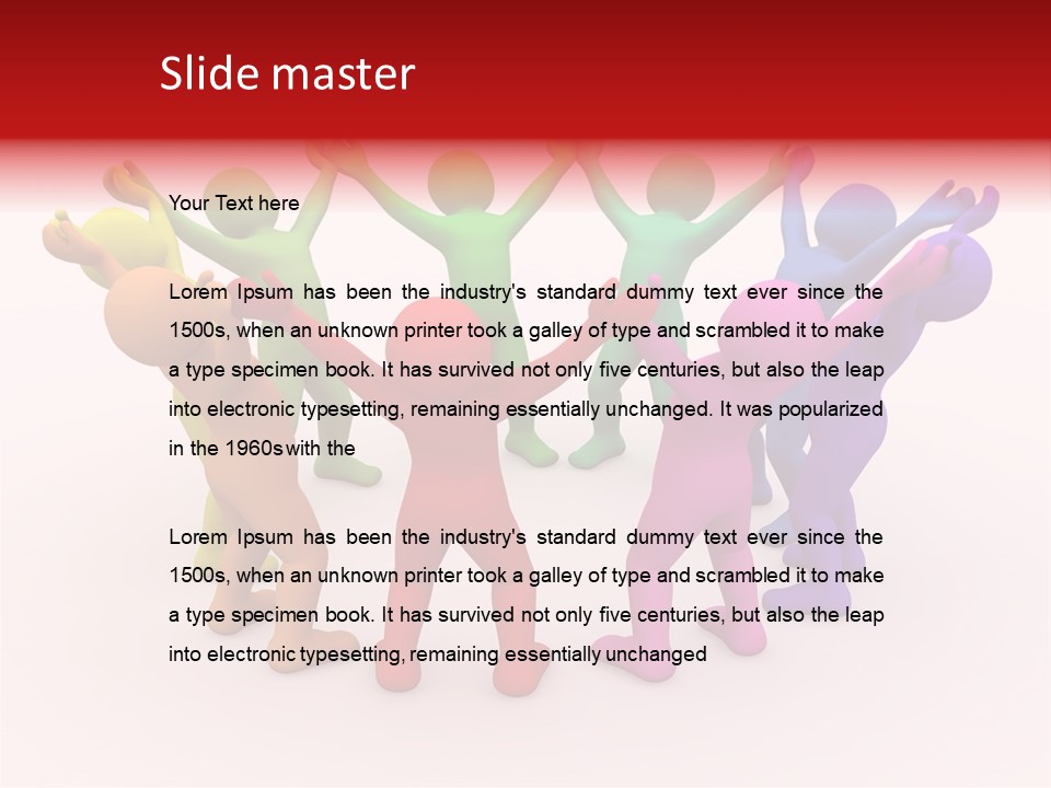 3D People Partner PowerPoint Template