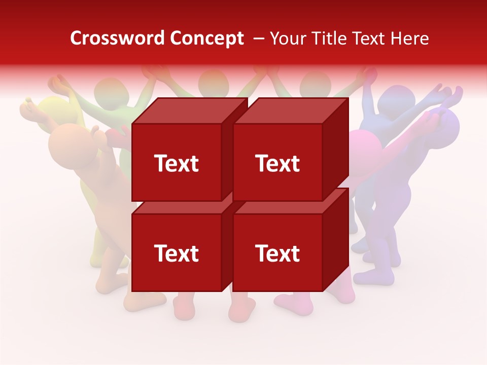 3D People Partner PowerPoint Template
