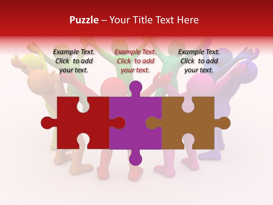 3D People Partner PowerPoint Template