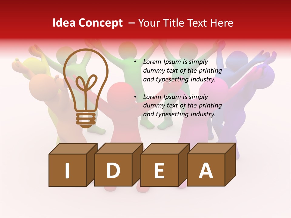 3D People Partner PowerPoint Template