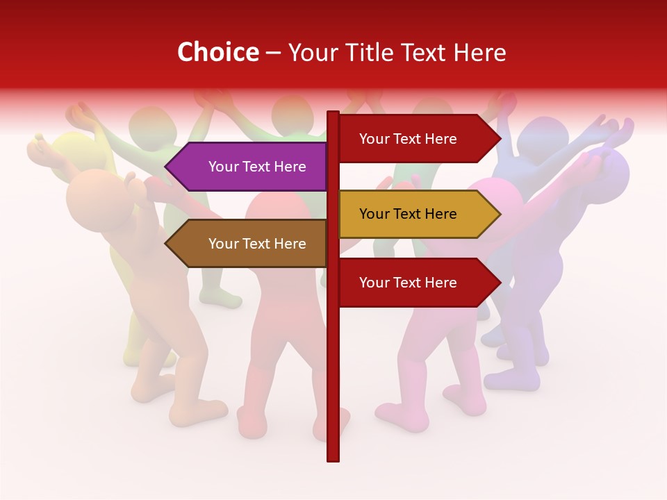 3D People Partner PowerPoint Template