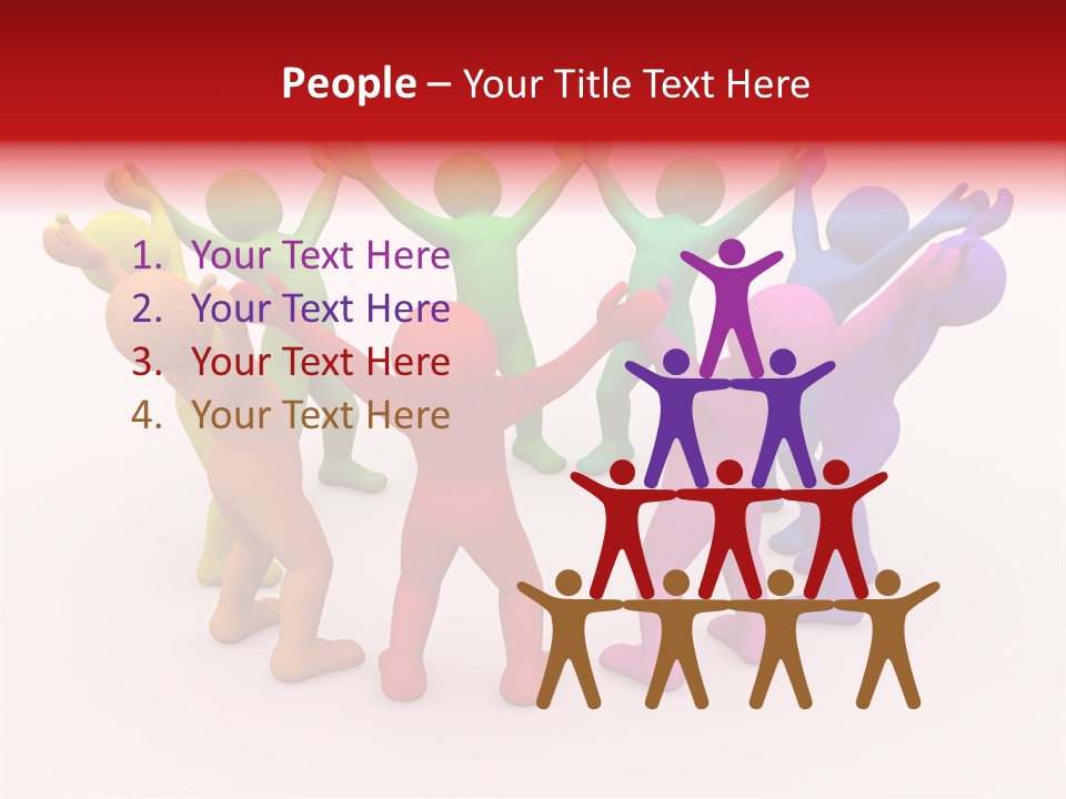 3D People Partner PowerPoint Template